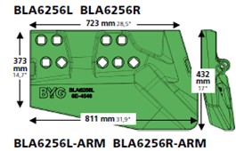 8E4545-ARM CAT D11N/R-11SU Cast Dozer End Bit LRH 723mm long